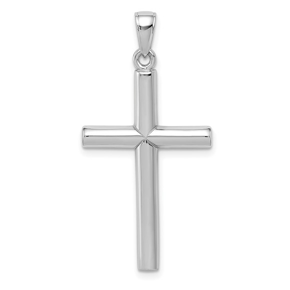10k White Gold Polished Cross Pendant,All Products : American Fashion Style Bags On Sale
